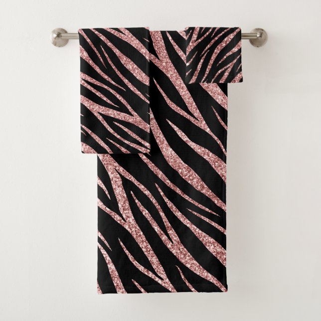 Chic Luxe noir et Rose Classy Zebra Print (En situation)
