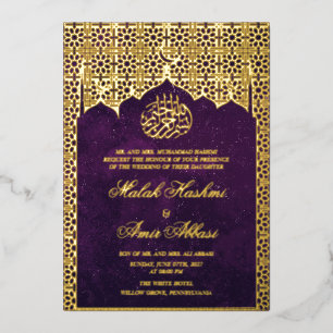Chic Luxury Gold Mosque Islamic Muslim Wedding