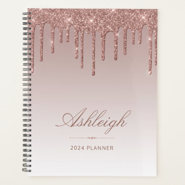 Chic Luxury Parties scintillant Drips Rose Gold 20 (Devant)