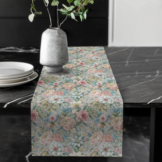 Chic Luxury Rococo-Inspired Intricate Motifs Long Table Runner (Chic Luxury Rococo-Inspired Intricate Motifs Long Table Runner)