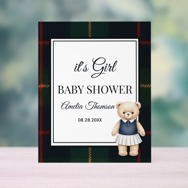 chic Luxury Teddy Bear baby shower  (Neutre)