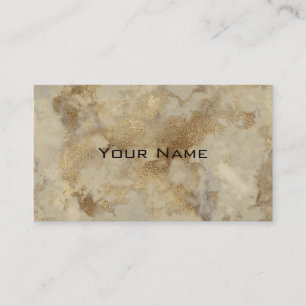 Chic Luxury Vintage Gold Marble Pattern Background Business Card