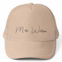 Chic M. ou Mme nom de famille casquette de basebal