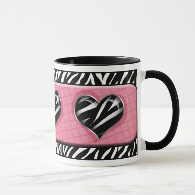 Chic ma tasse d'impression de zèbre de rose de (Droite)