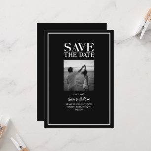 Chic Magazine Style Save the Date Invitation