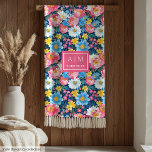 Chic magenta pink watercolor floral gift daugher fleece blanket<br><div class="desc">The Elegant Pastel Pink Blanket Custom Wedding Gift Collection exudes sophistication and charm, making it the perfect choice for a memorable wedding present. Crafted with the utmost attention to detail, each blanket is a luxurious blend of soft pastel pink hues, creating a timeless and elegant aesthetic. The customizability of this...</div>
