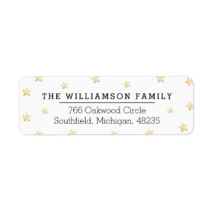 Chic Magical Gold & Black Starry Night Pattern