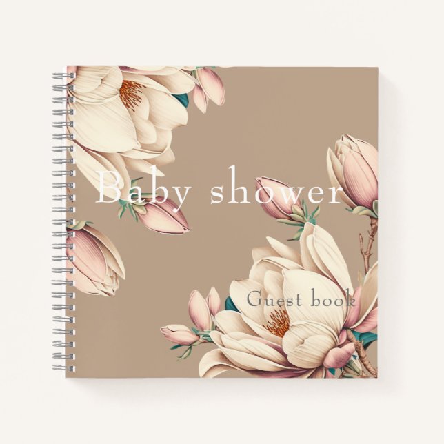 chic magnolia floral massage book  (Front)
