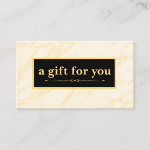 Chic Makeup Gold Artist Hair Salon Gift Card