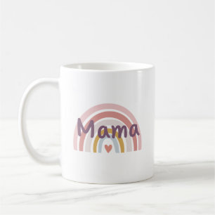 Chic "Mama" Rainbow Coffee Mug