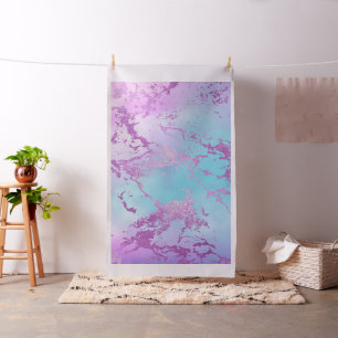 Chic Marble   Glitzy Glam Violet Purple Blue Ombre Fabric