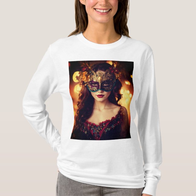 Chic Masquerade designed T-shirt  (Front)