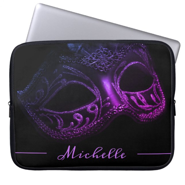 Chic Masquerade Laptop Sleeve (Front)