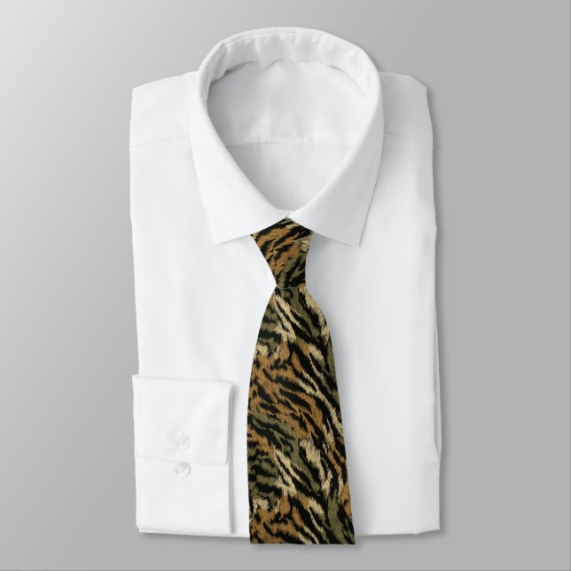 Chic Mens Accessories Animal Print Tie (Tied)