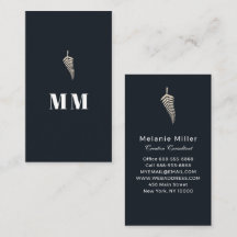 Chic Midnight Navy Botanical Custom Name