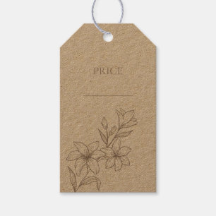 Chic Minimal Floral Price Tags