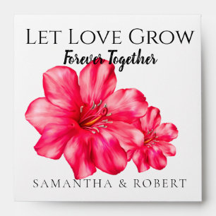 Chic Minimal Rosy Wedding Bridal Favour Seeds Envelope