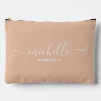 Chic Minimal Sand Beige Personalized Bridesmaid