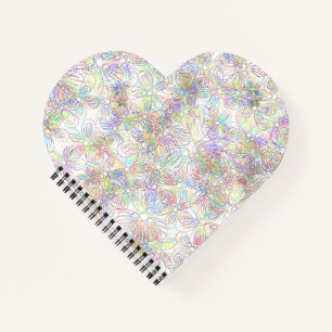 Chic Minimalist: Black & White Floral Notebook