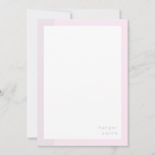 Chic Minimalist Personalized Name Violet Card