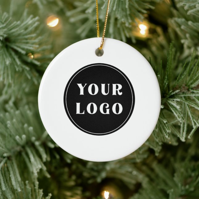 Chic, Minimalist, Stylish & Customizable Ceramic Ornament (Tree)