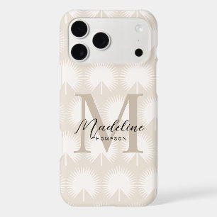 Chic Minimaliste Monogramme Script Feuille d'Anaha