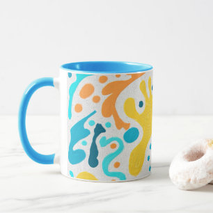 Chic Modern Abstract Colourful Swirl Pattern Mug