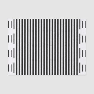 Chic Modern Black White Stripes Pattern Gift Wrap Tissue Paper