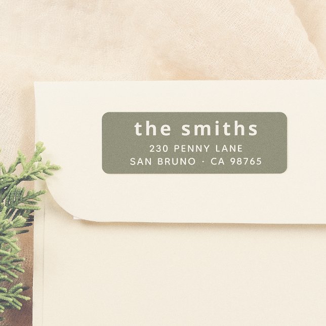 Chic Modern Bold Sans Serif Family Name Green (Creator Uploaded)