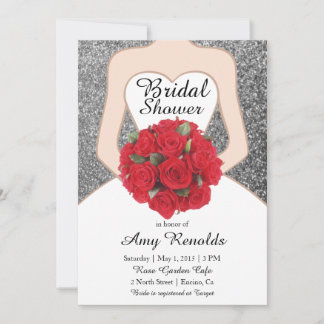 Chic Modern Bridal Shower Invitation