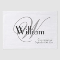 Chic Modern Classic Personalized Name + Monogram