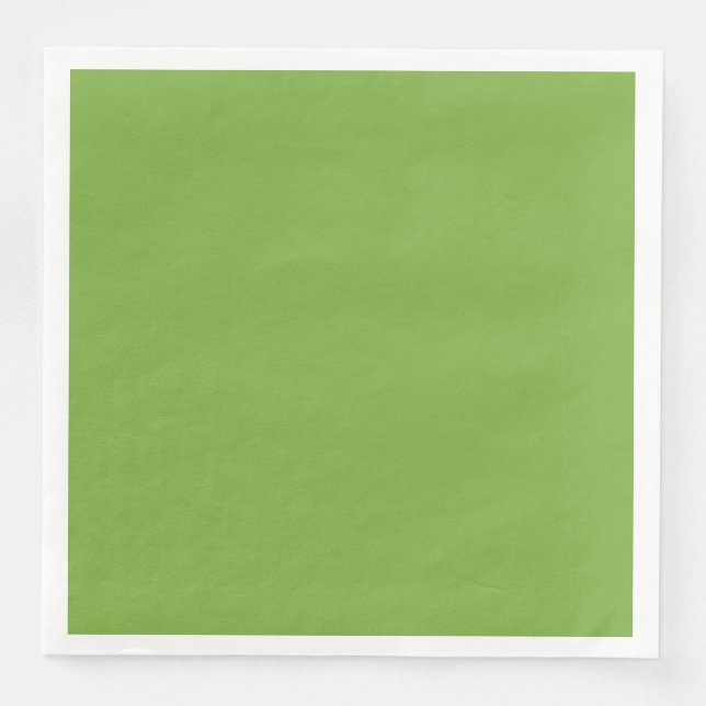 CHIC MODERN COOL GREEN SOLID NAPKIN (Front)