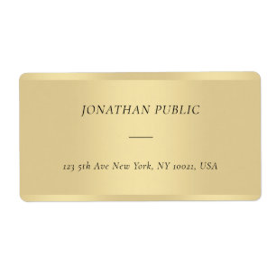 Chic Modern Cursive Font Template Gold Shipping