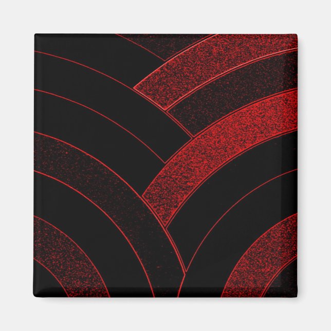 chic modern elegant chevron magnet (Front)