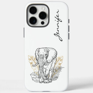 Chic Modern Elephant iPhone  iPhone 16 Pro Max Case
