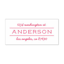 Chic Modern Family Name Script Return Address
