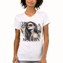 Chic Modern Fashion Silhouette Illustration