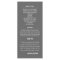 Chic Modern Grey Wedding Program Rack Card