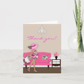 Chic Modern Maman Baby shower Merci Note
