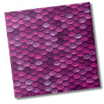 Chic Modern Metallic Pattern Tile<br><div class="desc">This metallic scale pattern has a mix of a bunch of shades of pink and purples. Very different and fashionable! Whether you want it to look like mermaid scales or fish scales, or want a nod to a nautical vibe without being too literal, this tile is for you! You can...</div>