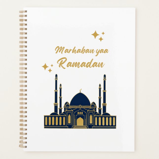 Chic Modern Minimal Ramadan Greeting Planner (Front)