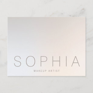 Chic Modern Minimalist Professional beauty Postcard