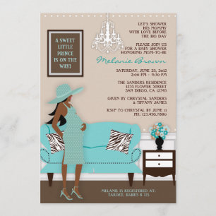 Chic Modern Mom Baby Shower Invite