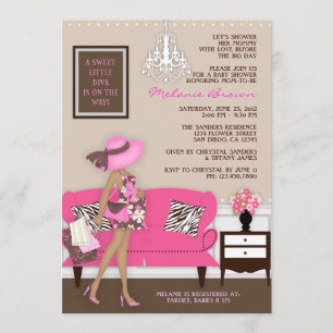 Chic Modern Mom Baby Shower Invite