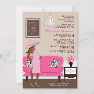 Chic Modern Mom Baby Shower Invite