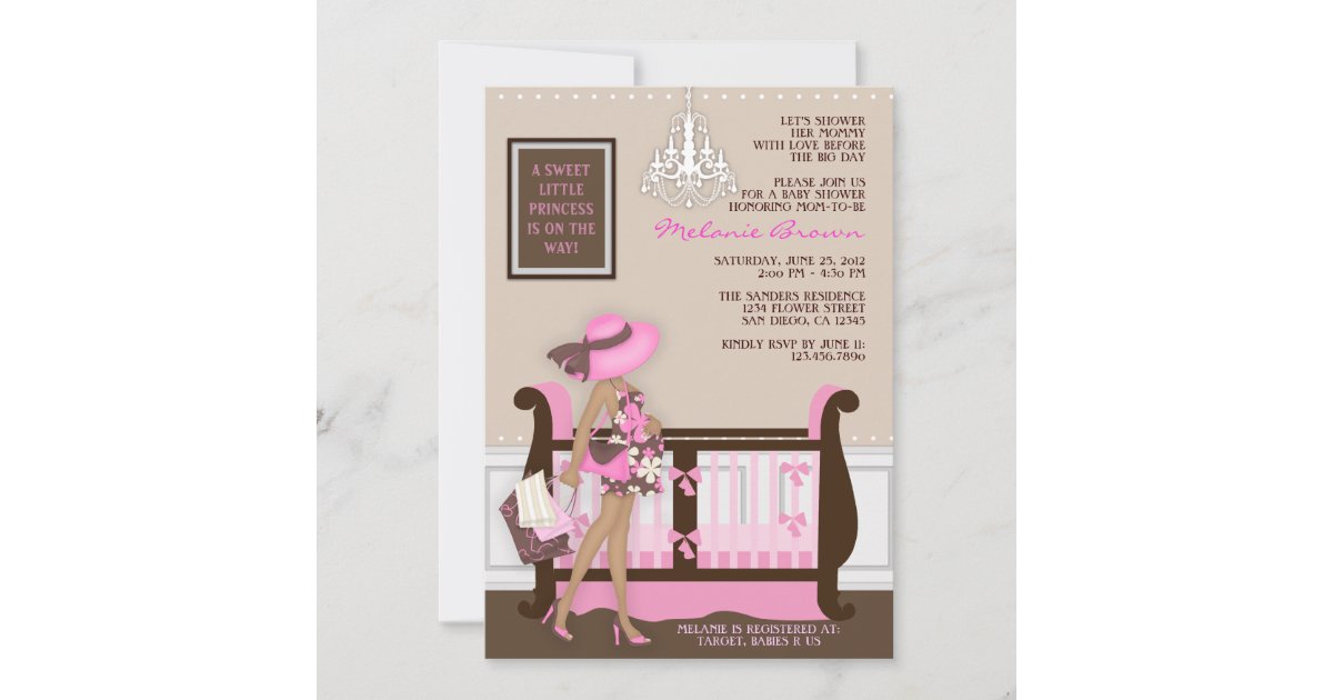 Chic Modern Mom Contemporary Baby Shower Invite | Zazzle