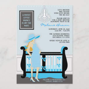 Chic Modern Mom Contemporary Invitation