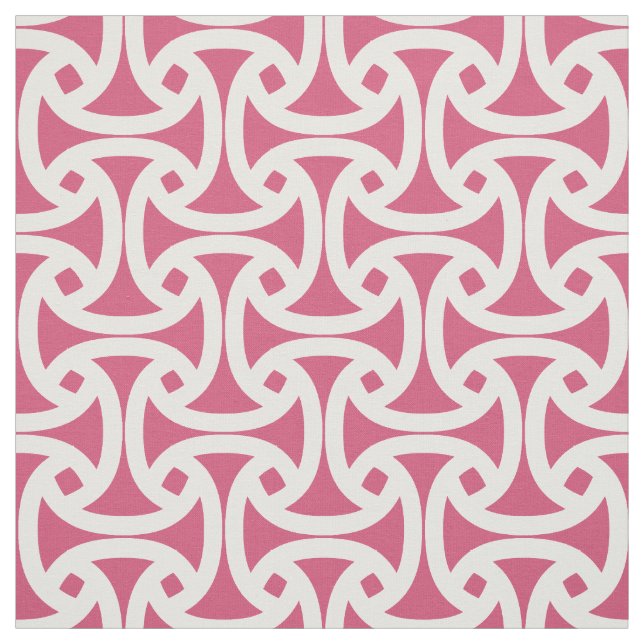 Chic, Modern Pattern - Wellfleet - Bright Pink Fabric (Swatch)