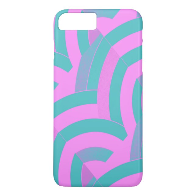 chic modern pink/green chevrons Case-Mate iPhone case (Back)