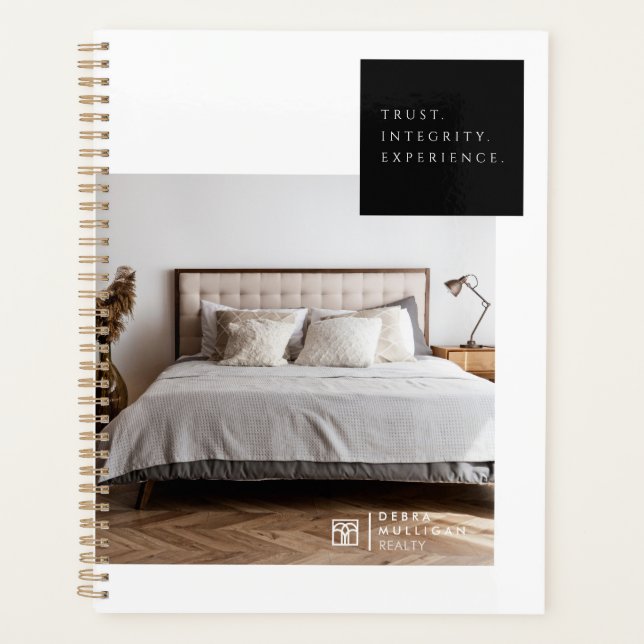 Chic Modern Realtor Spiral Agenda Planner  (Front)